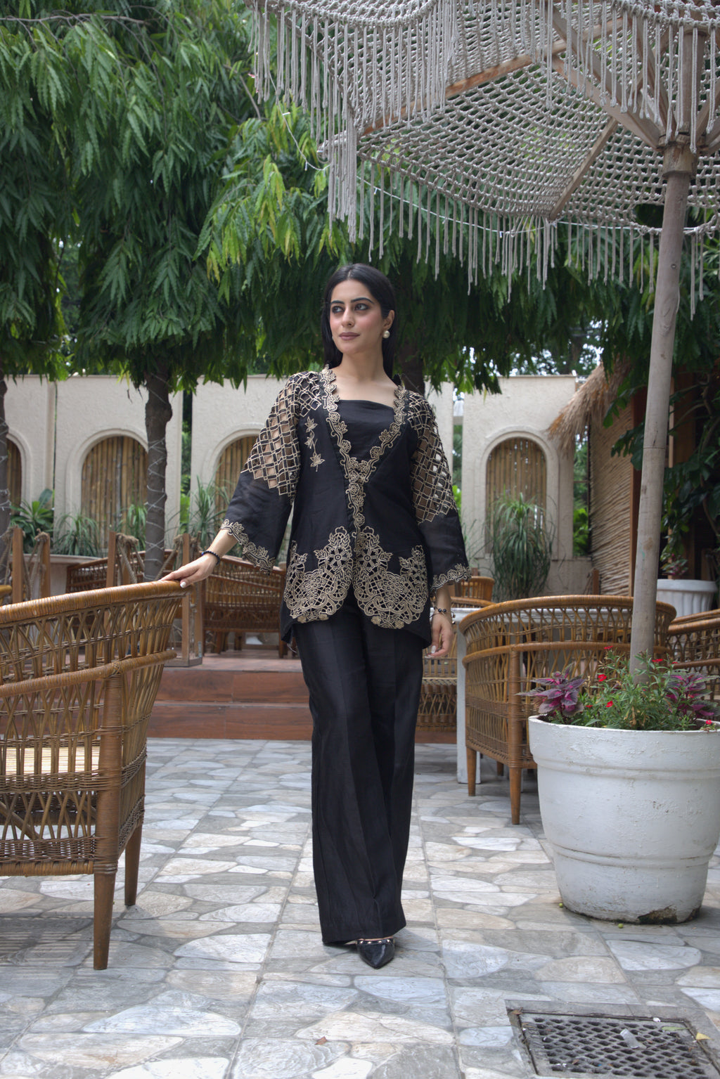 Noir Zari Co-ord Set