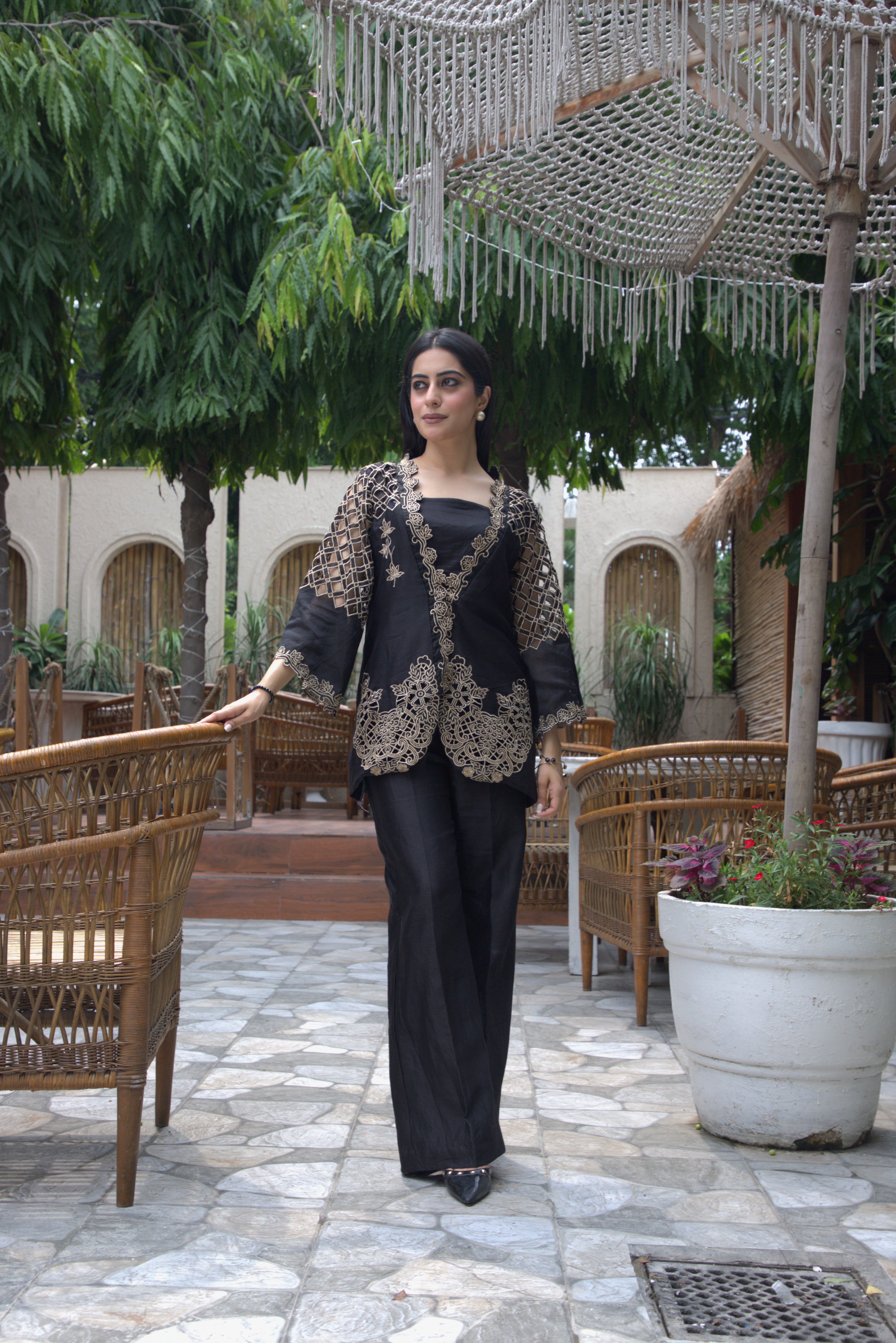 Noir Zari Co-ord Set