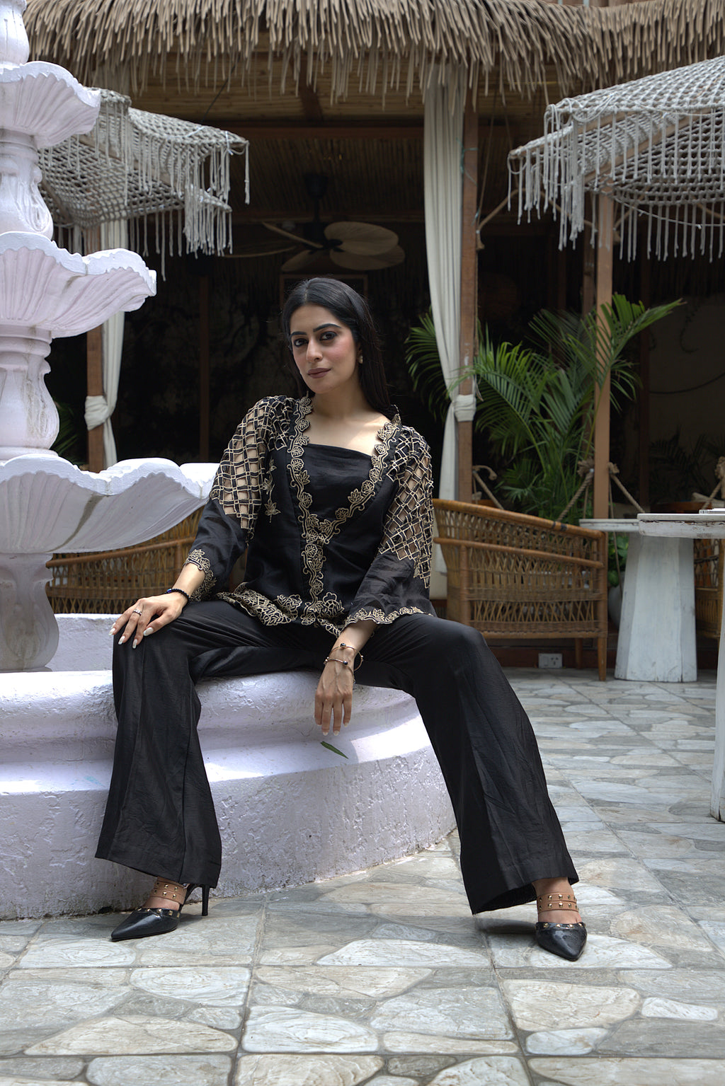 Noir Zari Co-ord Set