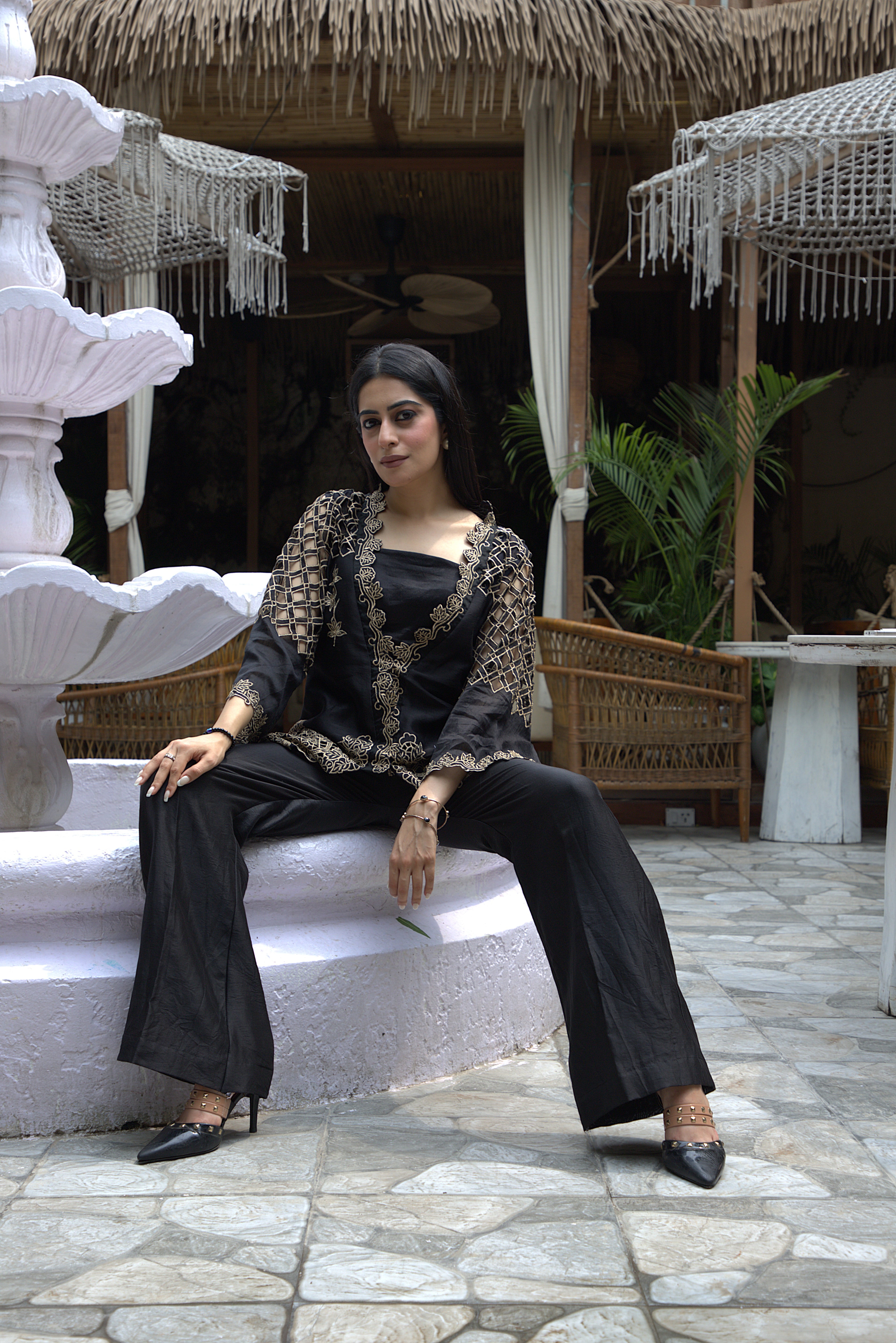 Noir Zari Co-ord Set